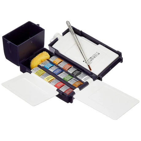 Winsor & Newton Professional Watercolour Field Box with 12 Half Pans - Retail Maharaj