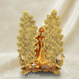 Handcrafted Radha Krishna Peacock Diya Metal Statue Decorative Pooja and Home Decor Showpiece by Sanskriti Vibes