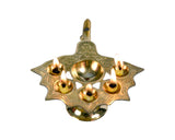 Panch Arti Diya Stand – Five Elements Design for Spiritual Rituals
