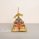 Metal Laddu Gopal Singhasan – Decorative Krishna Idol Pooja Accessories for Home & Temple Decor