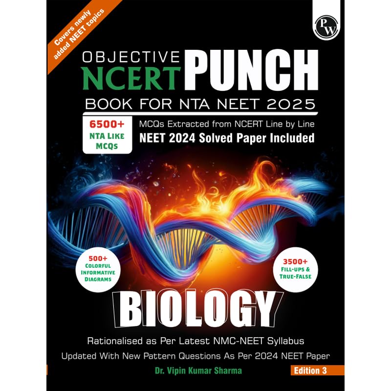 Physics Wallah Objective Ncert Punch Biology For Competitive Exams (Neet And Cuet) | Includes A&R And Statement Type Questions Edition 2023-2024 - Retail Maharaj