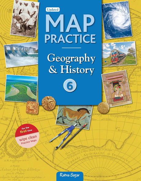 Map Practice Geography And History Book 6 - Retail Maharaj