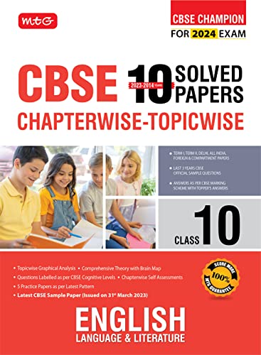 Cbse 10 Years Chapterwise Topicwise Solved Papers Class 10 English Language & Literature Book - Cbse Champion For 2024 Exam | Cbse Question Bank - Retail Maharaj