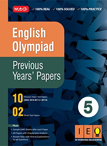 English (Ieo) Olympiad Previous Years Papers With Mock Test Papers Class 5 - Retail Maharaj