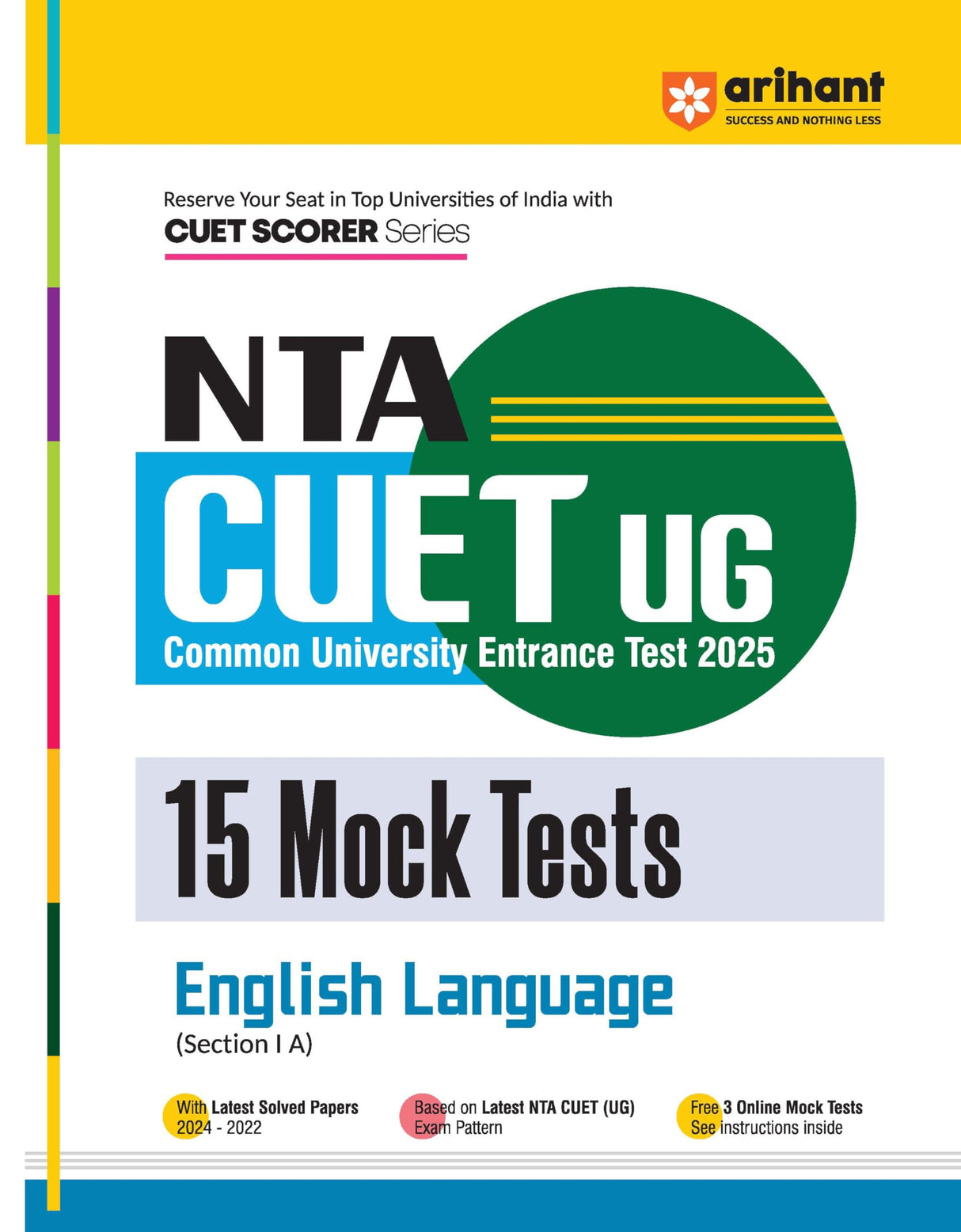Arihant Nta Cuet Ug 2025 15 Mock Tests For English Language Section I A - Retail Maharaj