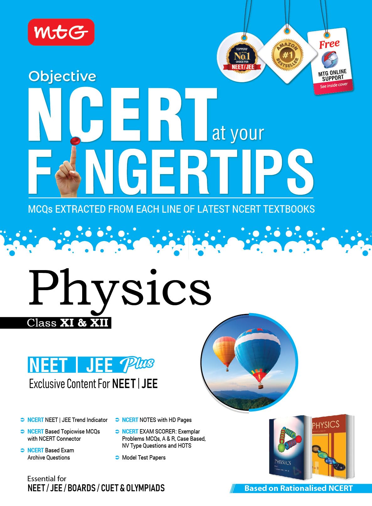Objective Ncert At Your Fingertips Physics - Ncert Neet/Jee Trend Indicator, Notes With Hd Pages, Exam Archive & Mcqs | Neet-Jee Books (Based On Ncert Latest Pattern For 2025 Exam) - Retail Maharaj