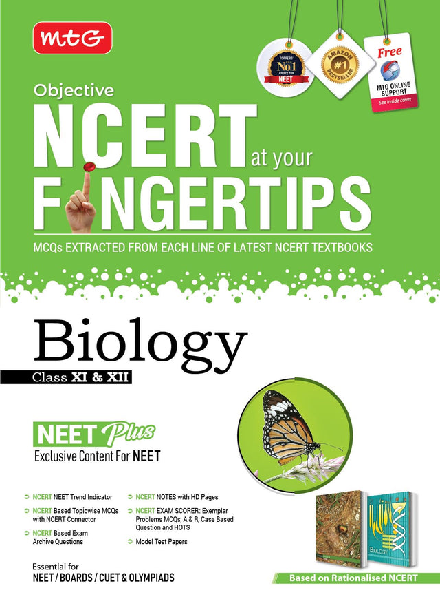 Objective Ncert At Your Fingertips Biology - Ncert Neet Trend Indicator, Notes With Hd Pages, Exam Archive & Mcqs | Neet Books (Based On Ncert Latest Pattern For 2025 Exam) - Retail Maharaj