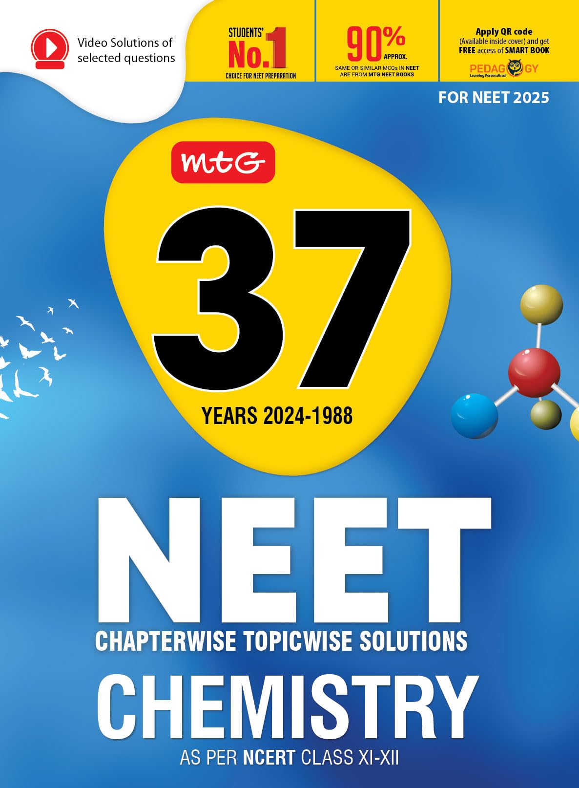37 Years Neet Previous Year Solved Question Papers With Neet Pyq Chapterwise Topicwise Solutions Chemistry For Neet 2025 Exam - Retail Maharaj