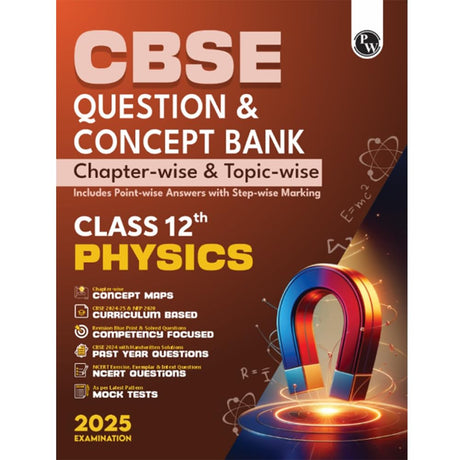 Cbse Question & Concept Bank (Qcb) Class 12 Physics 2024 - 2025 Chapter-Wise And Topic-Wise Solved Questions - Retail Maharaj