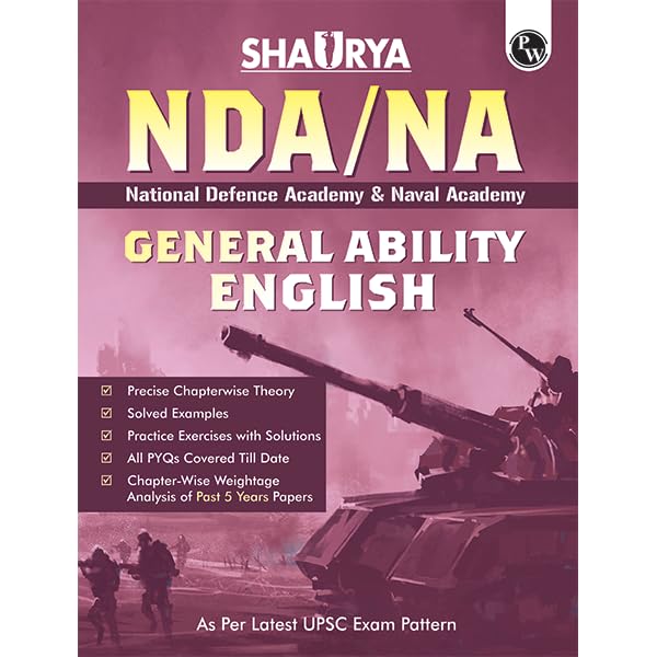 Pw Shaurya Ndana General Ability English Book With Latest 2024 Solved Paper | National Defence Academy And Naval Academy Entrance Examination For 2024-25 - Retail Maharaj