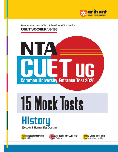 Arihant Nta Cuet Ug 2025 15 Mock Tests For History Section Ii Humanities Domain - Retail Maharaj