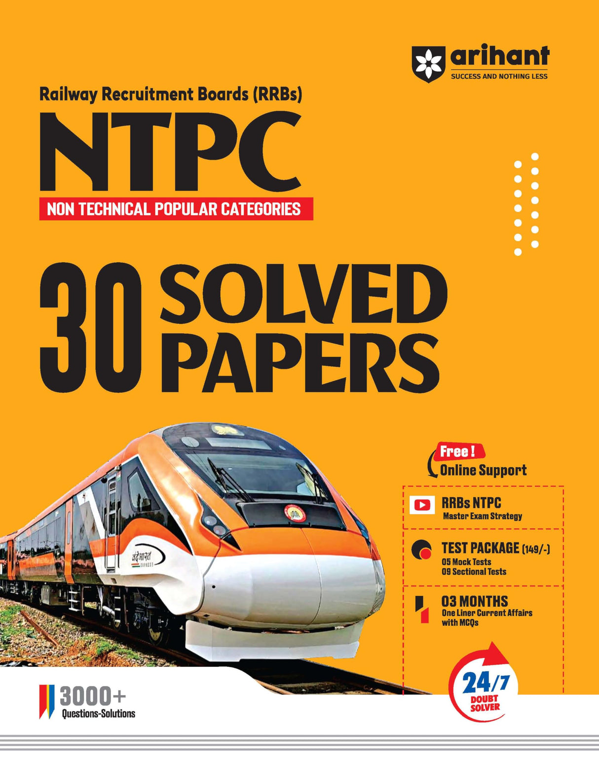 Arihant Rrbs Ntpc 30 Solved Papers - Retail Maharaj