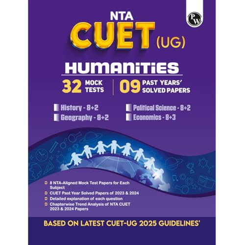 Pw Nta Cuet Ug Humanities Mock Test And Past Year Papers Combined Political Science, Economics, Geography, History For 2025 Exams | Based On Latest Cuet Ug Guidelines - Retail Maharaj