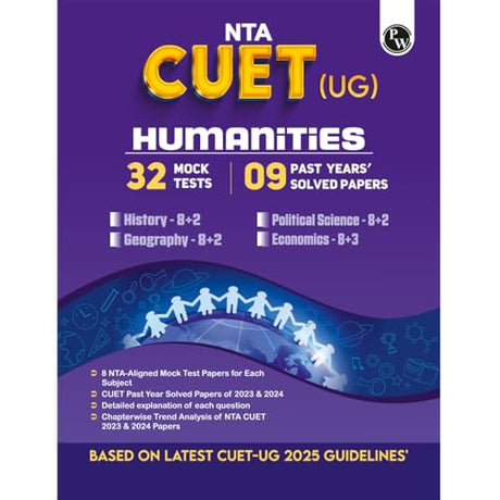 Pw Nta Cuet Ug Humanities Mock Test And Past Year Papers Combined Political Science, Economics, Geography, History For 2025 Exams | Based On Latest Cuet Ug Guidelines - Retail Maharaj