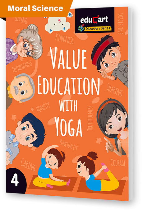 Educart Moral Science Value Education With Yoga Textbook For Class 4 - Retail Maharaj