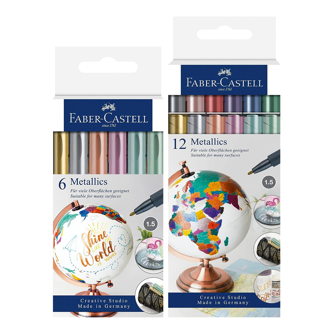 Faber Castell Metallic Marker Pens Multi Surface Art Set
