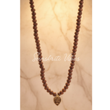 Small Radha Locket Kanthi Mala – Sacred Necklace for Spiritual Healing & Protection