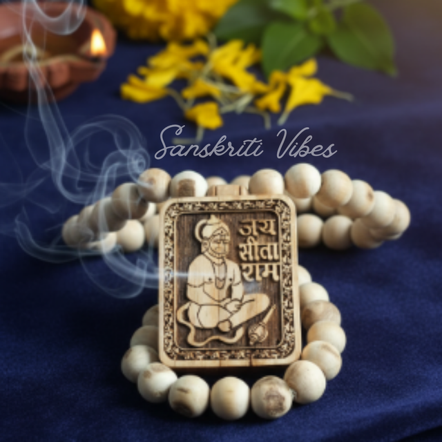 Shri Hanuman Tulsi Bhaktmal – Handcrafted Premium Tulsi Mala Garland for Devotion & Protection | Spiritual Rudra Bhakt Kanthi Mala - Retail Maharaj