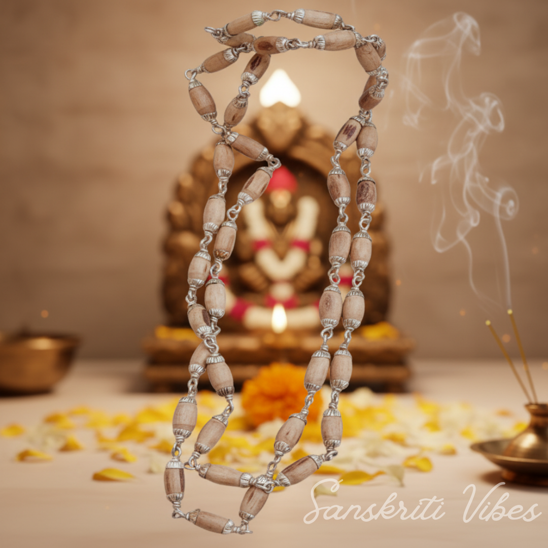 Sterling Silver Kanthi Mala for Neck – Elegant and Traditional Design