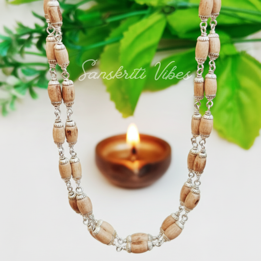 Sterling Silver Kanthi Mala for Neck – Elegant and Traditional Design