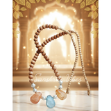 Original Crystal with Tulsi Kanthi Design Mala – Premium Crystal Beads with Tulsi, Spiritual & Elegant - Retail Maharaj