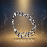 Three Layer Silver Tulsi Mala for Gopal Ji – Handcrafted Devotional Necklace for Krishna Worship & Spiritual Blessings