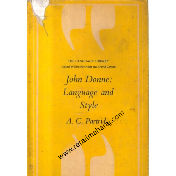 john donne language and style 1st edition - Retail Maharaj