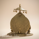 Riddhi Shiddhi Ganesha Metal Statue for Temple Pooja Handcrafted Ganesh Idol for Home Mandir and Auspicious Gifting