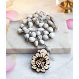 Shri Radha Locket with Vaijanti Silver Mala – 20-Inch Handcrafted Devotional Necklace (92.5% Silver)