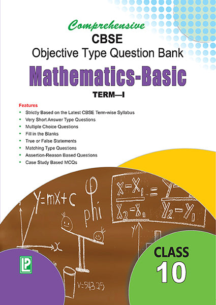 Comprehensive CBSE Objective Type Question Bank Mathematics X Basic (Term-I) - Retail Maharaj