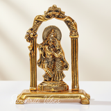Radha Krishna Metal Idol Gold Antique Finish for Pooja and Home Decor