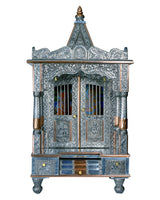 Ghar Mandir - Large Aluminium & Copper Mandir (40" x 21")