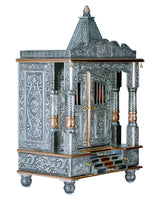 Ghar Mandir - Small Aluminium & Copper Mandir (30" x 18")