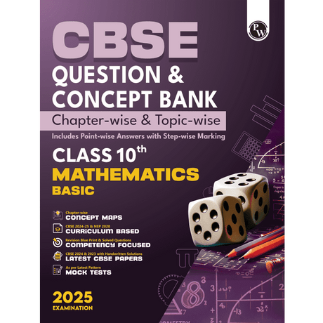 CBSE Question and Concept Bank class 10th Mathematics Basic For 2025 Board Exams Chapterwise and Topicwise | Including Solved Questions - Retail Maharaj