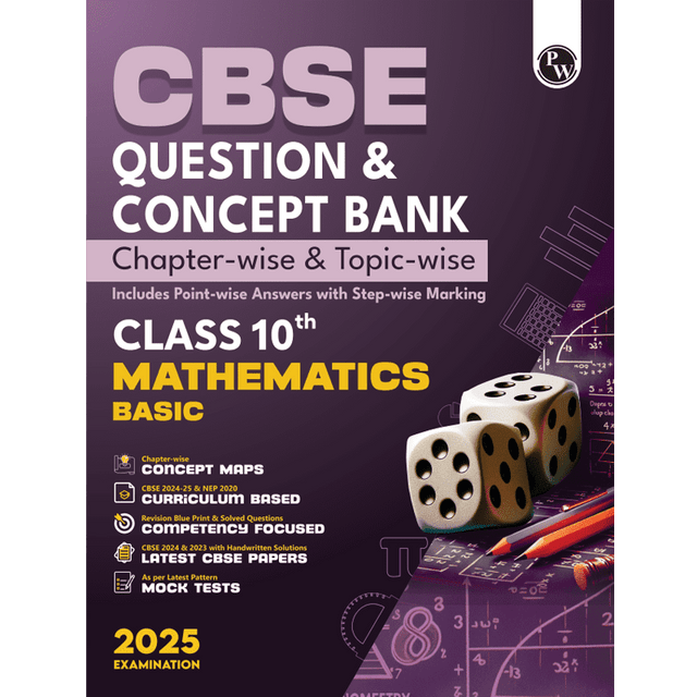 CBSE Question and Concept Bank class 10th Mathematics Basic For 2025 Board Exams Chapterwise and Topicwise | Including Solved Questions - Retail Maharaj