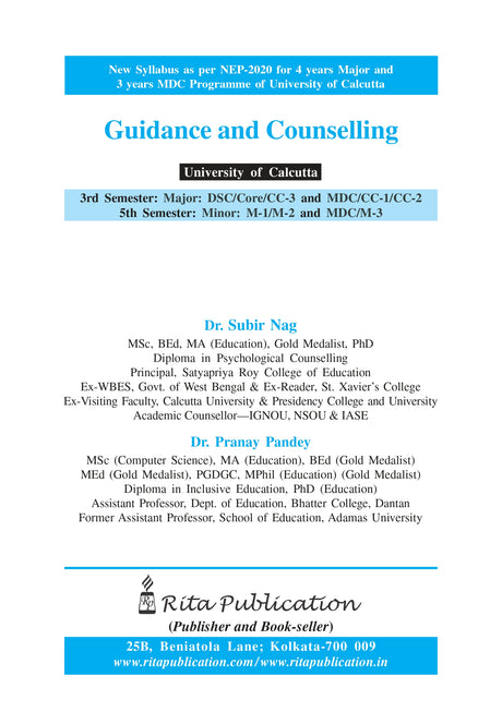 CU_3rd Sem_Major_CC-03_5th Sem_Minor_M-1/2_Guidance and Counselling - Retail Maharaj
