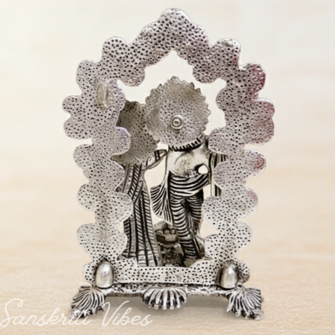 Radha Krishna Statue Special Gift for Wedding and Home Decor Aluminium Showpiece