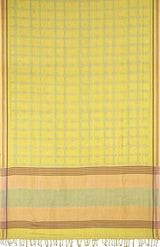 Tangail Mercerised Cotton Saree – Yellow - Retail Maharaj