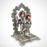 Radha Krishna Statue Special Gift for Wedding and Home Decor Aluminium Showpiece