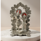 Radha Krishna Statue Special Gift for Wedding and Home Decor Aluminium Showpiece