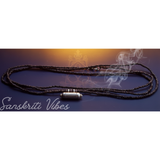 Three Round Shyma Kanthi Mala with Silver Narasimhadev Kavacha – 49 Inch 92.5% Pure Silver Tulsi Beads Spiritual Jewelry - Retail Maharaj