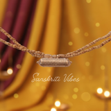 2 Layer Kanthi Mala with Silver Narasimhadev Kavacha – Handmade 92.5% Pure Silver Spiritual Jewelry