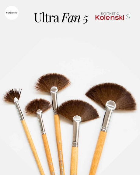Retail Maharaj Fan Brush No. 5 Kolinsky Synthetic - Retail Maharaj