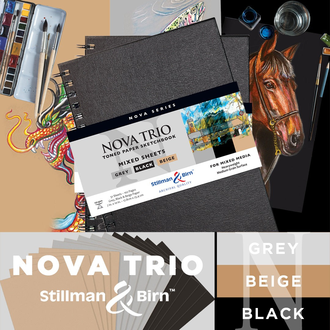 Stillman Birn Trio Nova Series Toned Sketchbook Wirebound