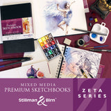 Stillman Birn Zeta Series Extra Heavyweight Smooth Paper Sketchbook Open Stock