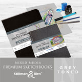 Stillman Birn Grey Nova Series Medium Grain Sketchbook Open Stock