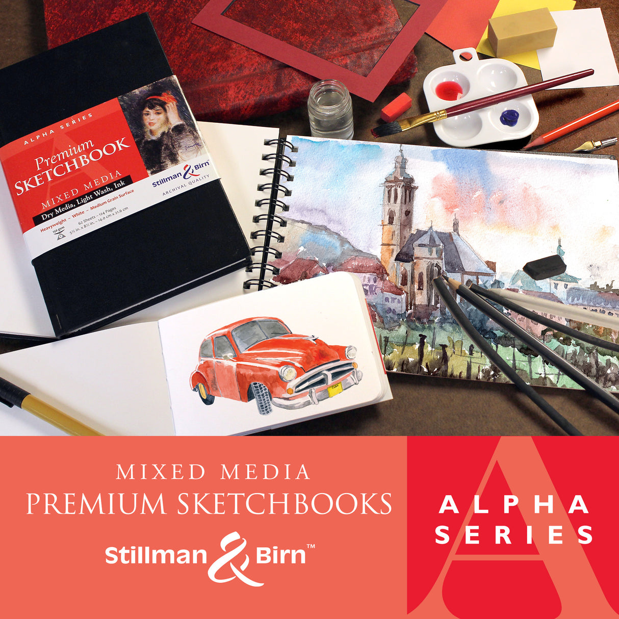 Stillman and Birn Alpha Series White Sketchbook for Dry Media Ink and Light Wash