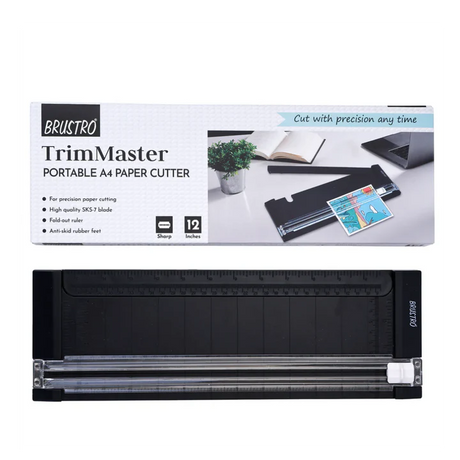 Brustro Trim Master Portable A4 Paper Cutter 12 Inches - Retail Maharaj