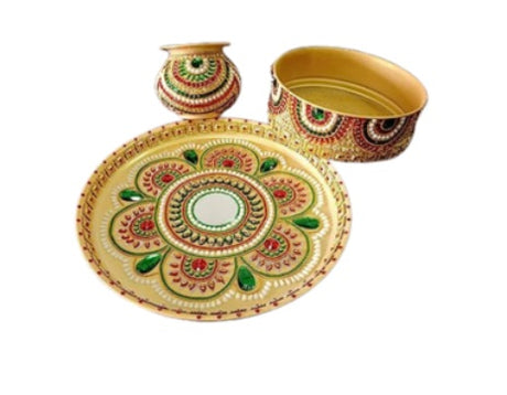 Shilp Saubhagya Handcrafted Karwa Chauth Puja Thali - Retail Maharaj