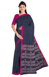 Dokhna Cotton Saree – Blue